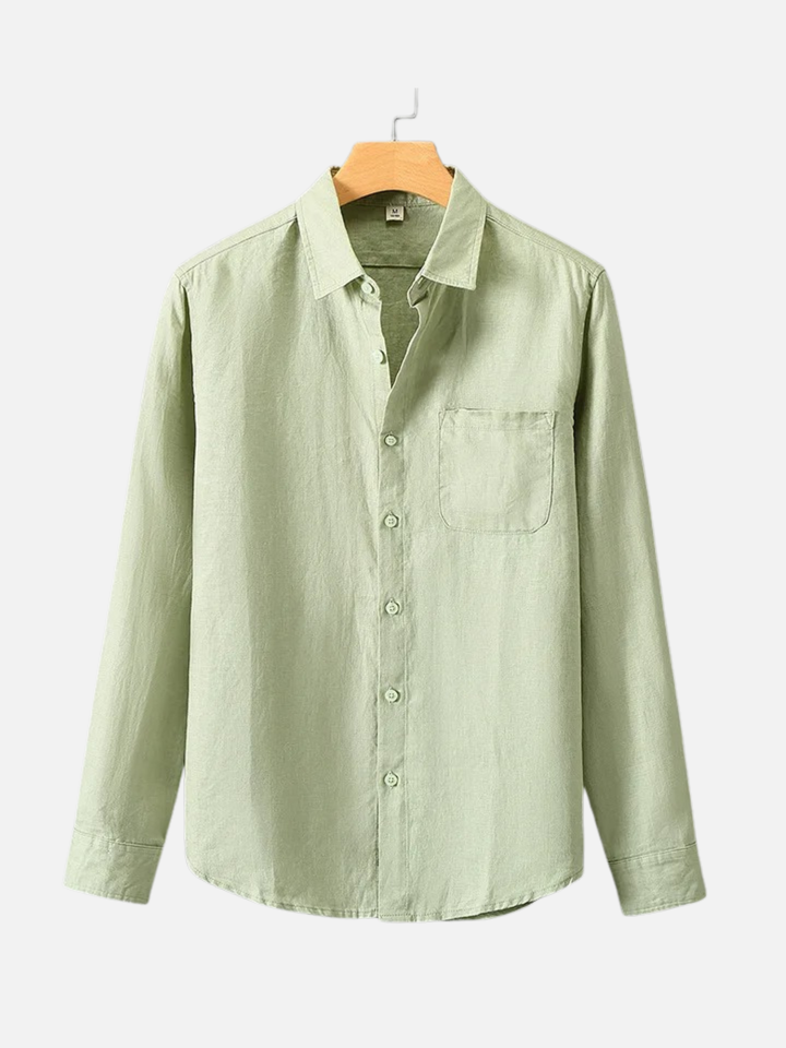 Linen Shirt Men’s Timeless Comfort Slim Fit Summer Top