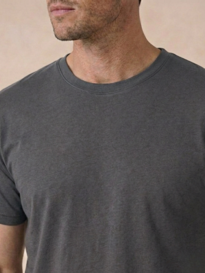 Men’s Premium Egyptian Cotton T-Shirt Soft Crew Neck Basic