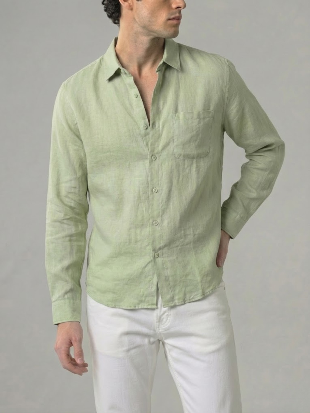 Linen Shirt Men’s Timeless Comfort Slim Fit Summer Top