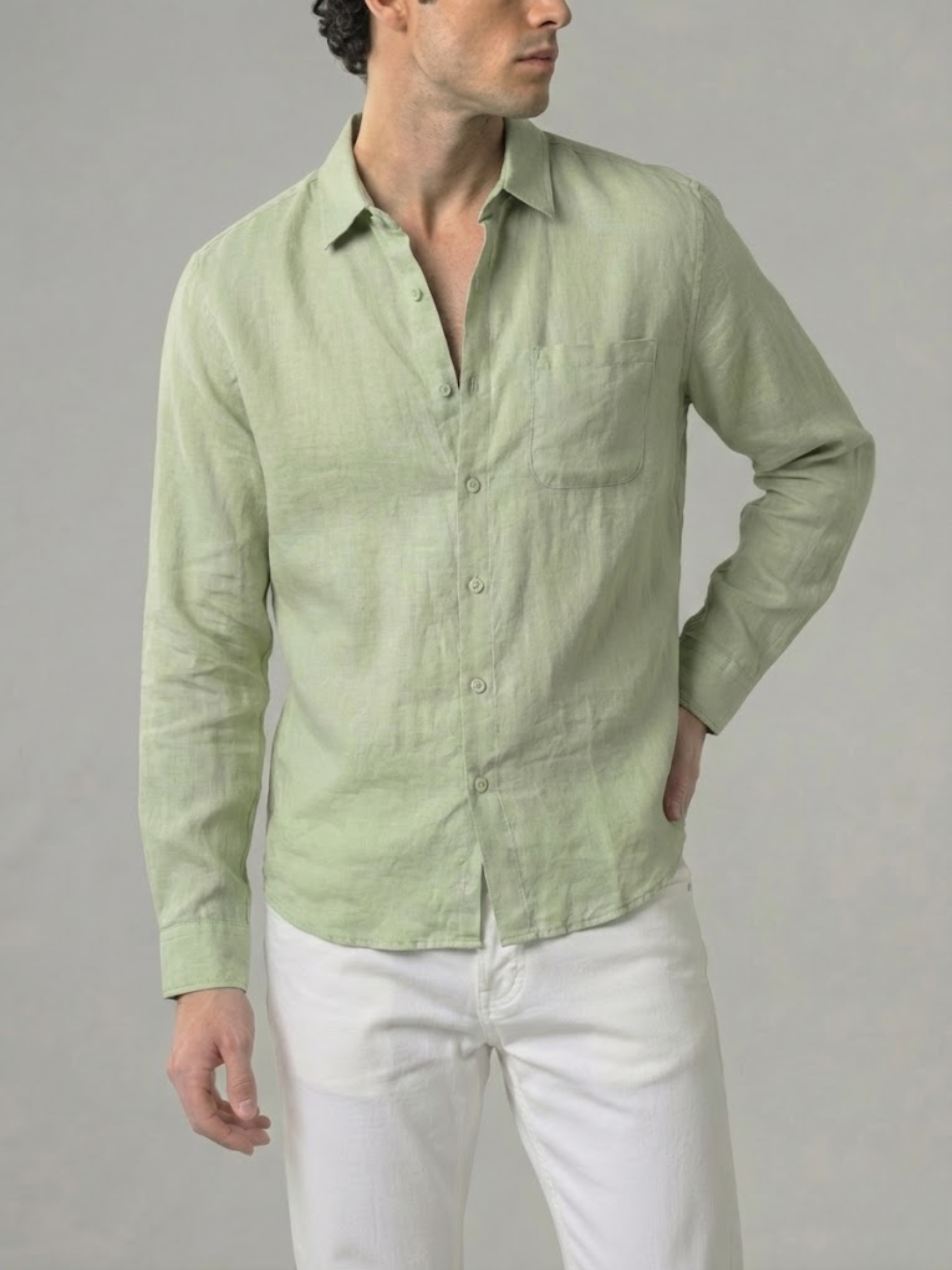 Linen Shirt Men’s Timeless Comfort Slim Fit Summer Top