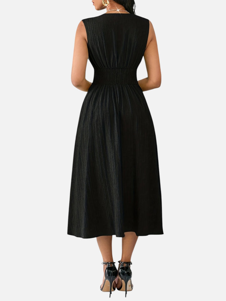 Midi Dress Women Sleeveless Summer Casual Vacation Outfit