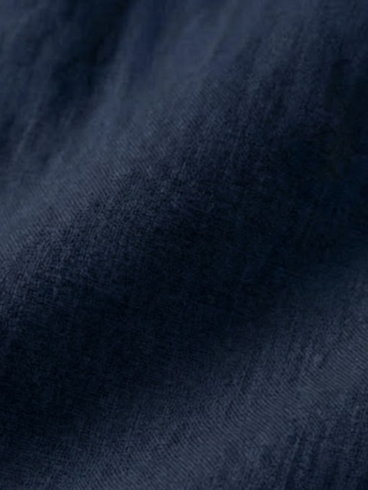 Men's Linen Short Sleeve Shirt for Summer Lightweight Breathable