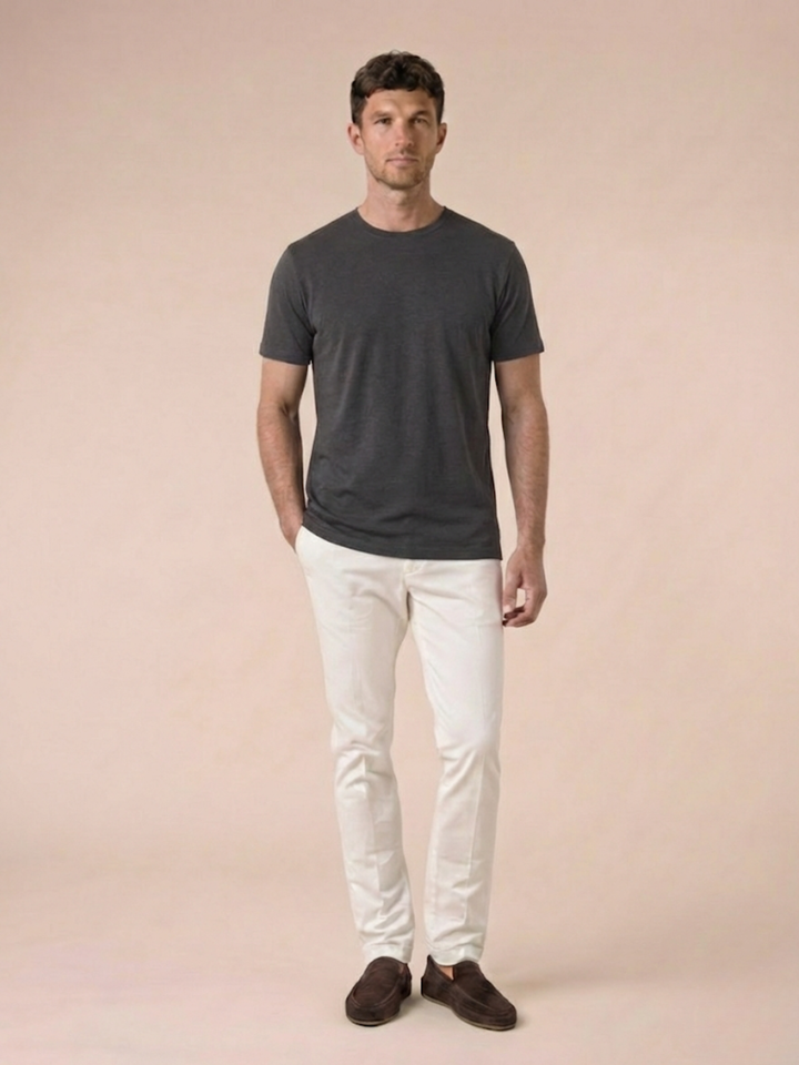 Men’s Premium Egyptian Cotton T-Shirt Soft Crew Neck Basic