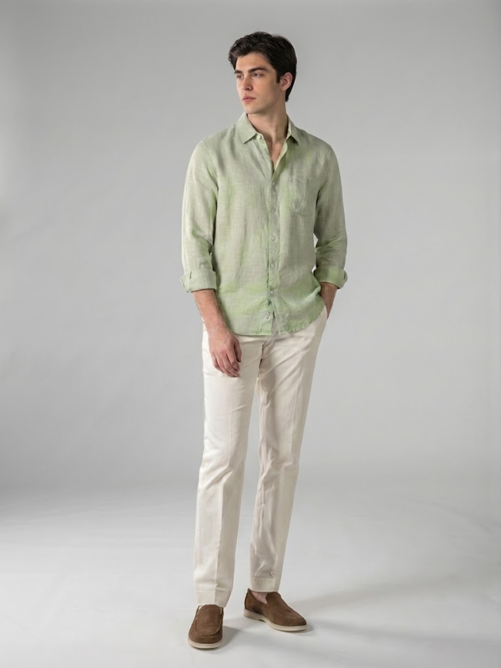 Linen Shirt Men’s Timeless Comfort Slim Fit Summer Top