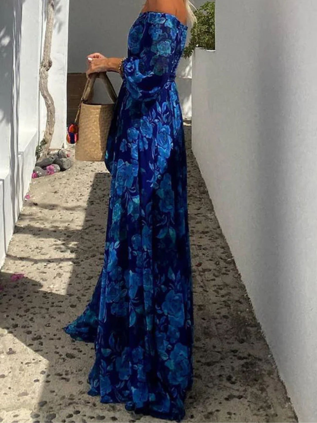 Women’s Elegant Flowing Dress Lightweight Casual Summer Wear
