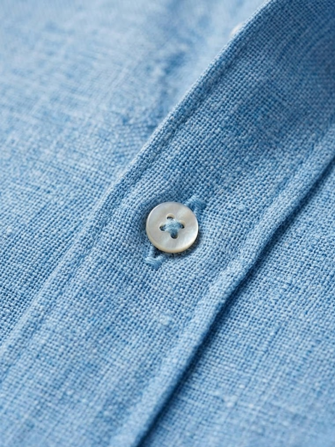 Men’s Linen Shirt Breathable Summer Button-Up Classic Fit