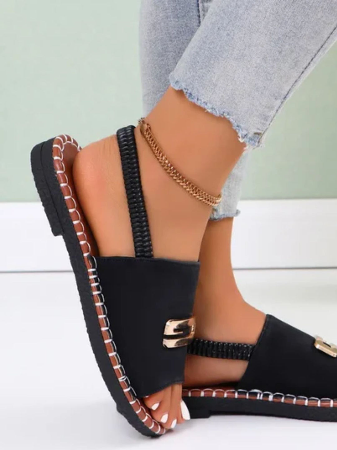 Women’s Wedge Heel Sandals Cushioned Support All Day Comfort