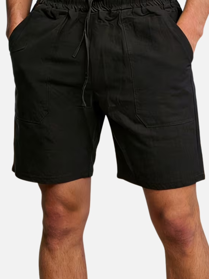 Men's lightweight summer shorts elastic waist casual wear