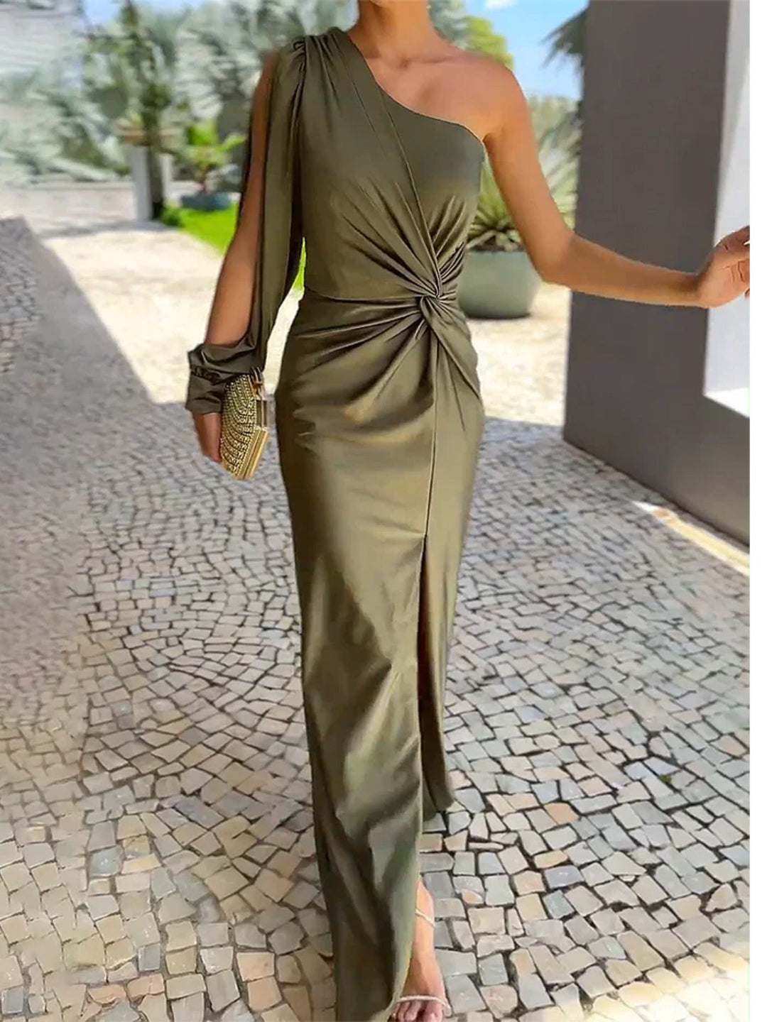 Women’s Maxi Dress Elegant Relaxed Fit Evening Party Outfit