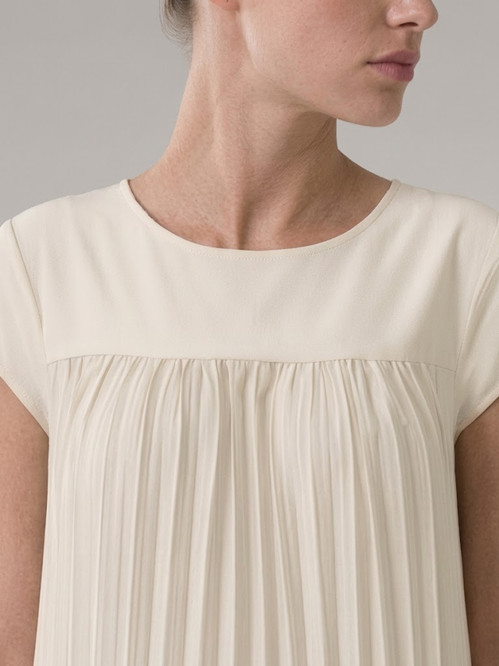 Women’s Midi Sundress A-Line Pleated Lightweight Summer Dress