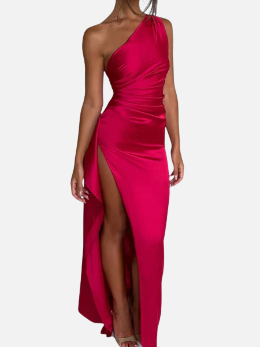 Women’s Asymmetric Maxi Dress for Wedding Guest Elegant Formal Wear