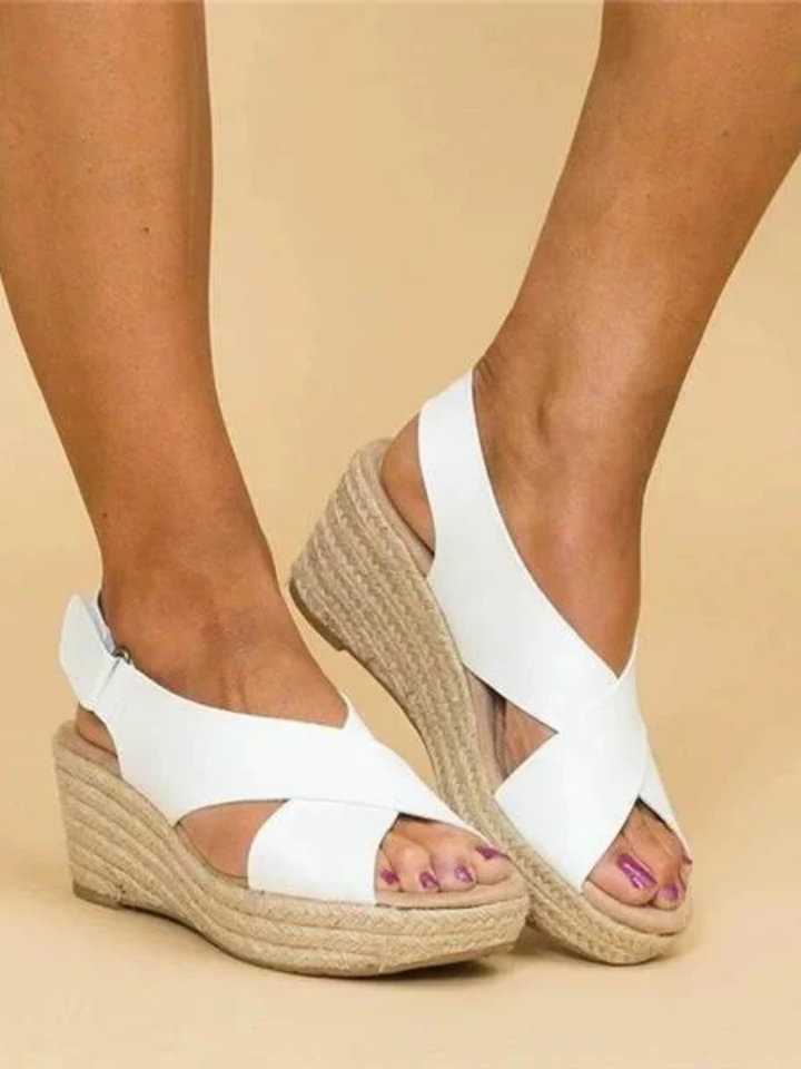 Women's orthopedic wedge sandals for all-day walking comfort