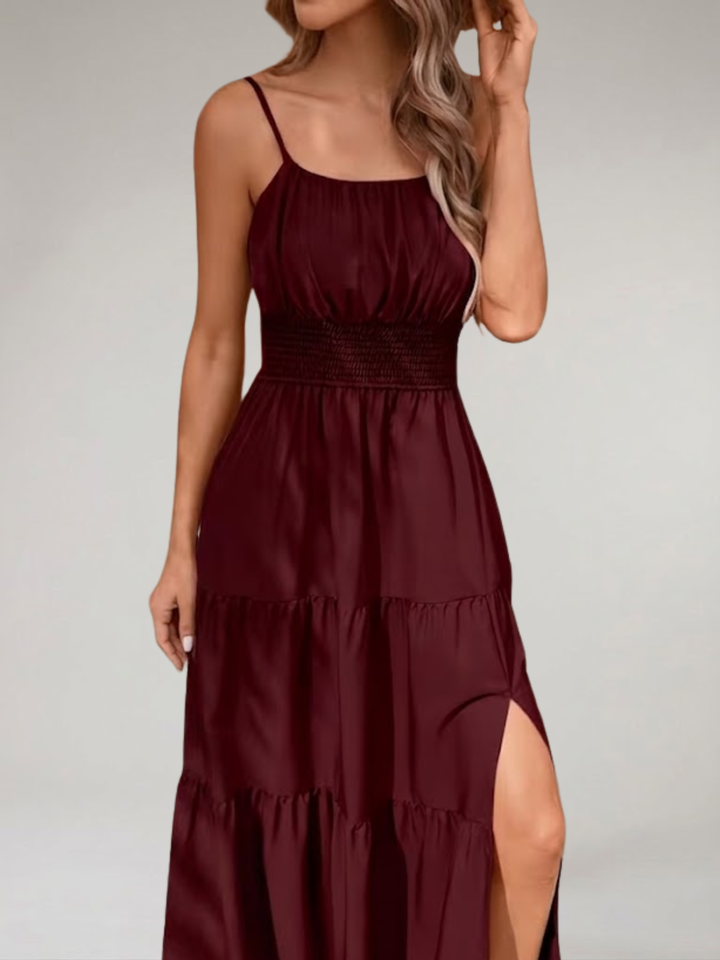 Women’s Maxi Dress Pleated Lightweight Summer Vacation Dress