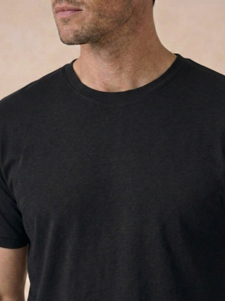 Men’s Premium Egyptian Cotton T-Shirt Soft Crew Neck Basic