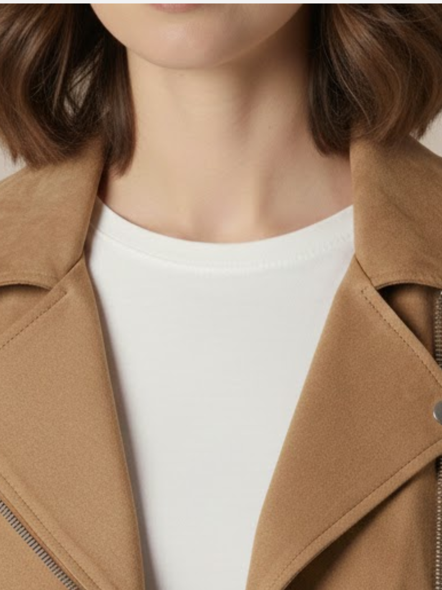 Aurevien | Women’s Suede Biker Jacket – Ivy League Suede