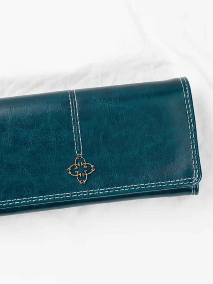 Wallet Women’s Leather Slim Bifold Compact Card Holder