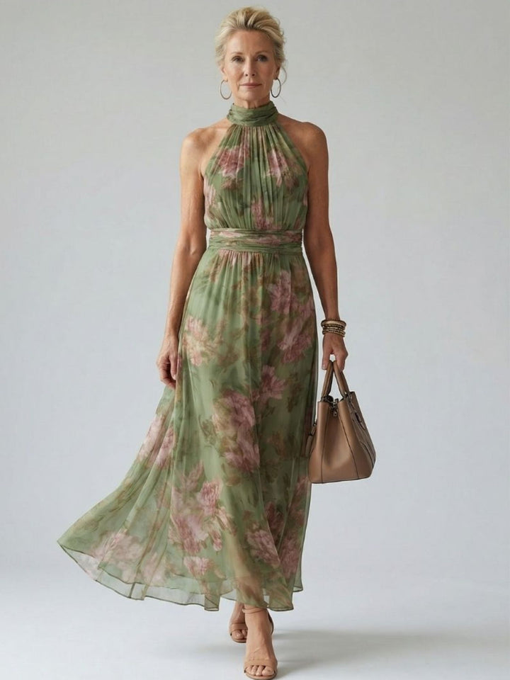 Halter Neck Dress Women Lightweight Elegant Everyday Outfit