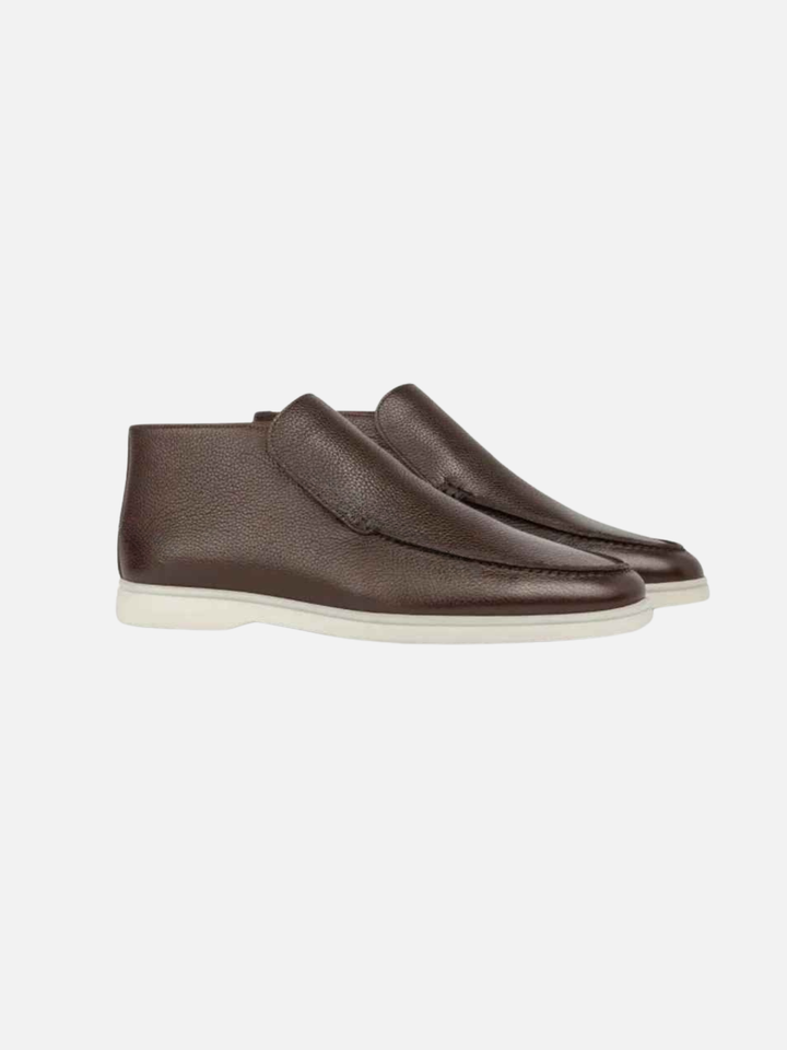 Men’s Leather Slip-On Loafers – Comfortable Premium Casual Shoe