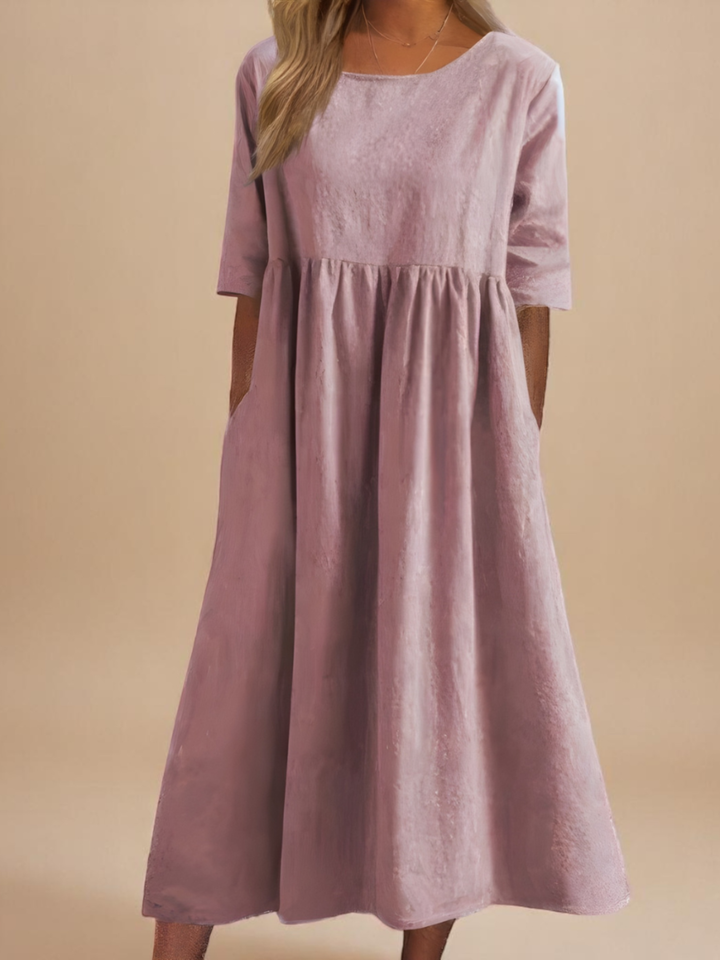 Dress Women Elegant Casual Midi Dress for Everyday Wear
