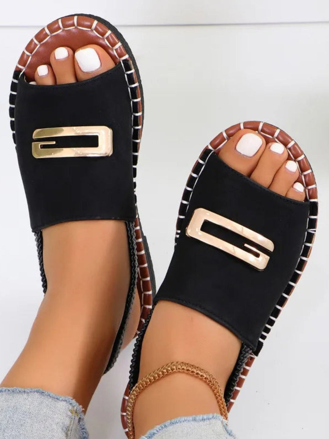 Women’s Wedge Heel Sandals Cushioned Support All Day Comfort