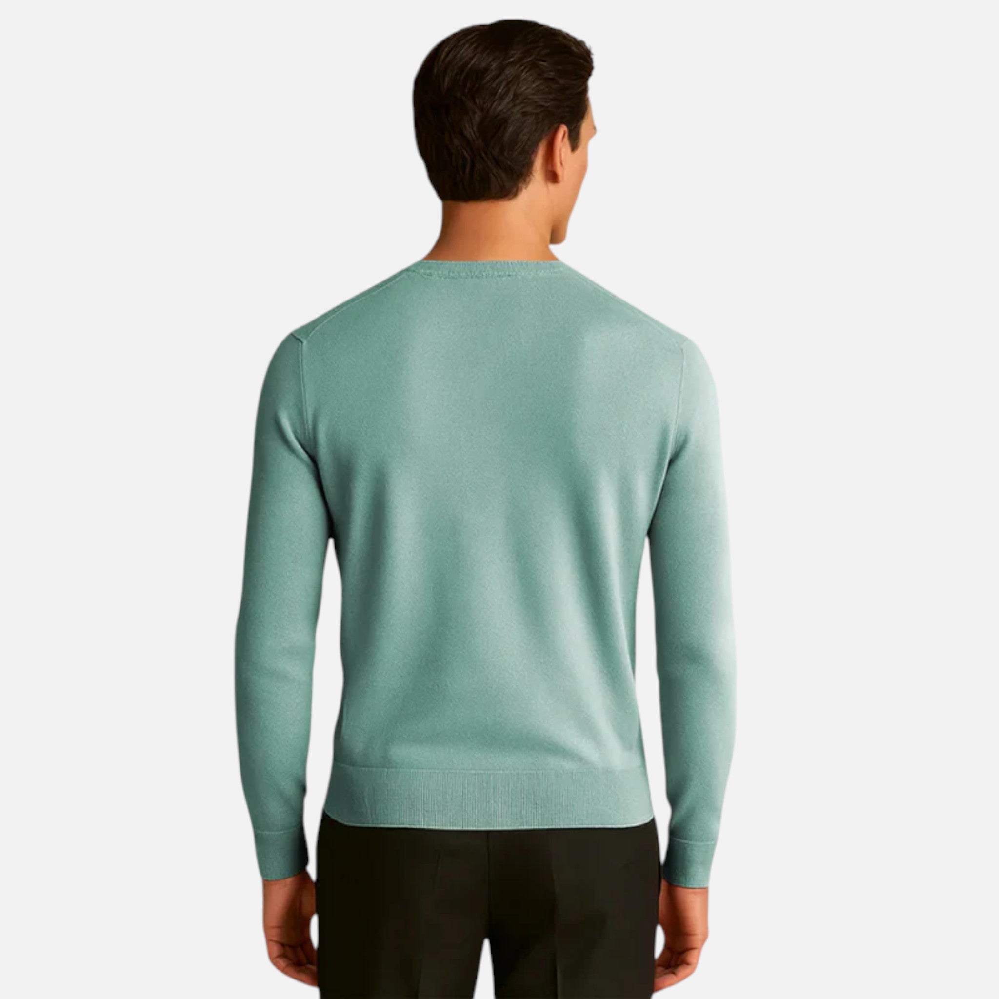 Aurevien | Men’s Classic V-Neck Jumper – Riviera Elegance