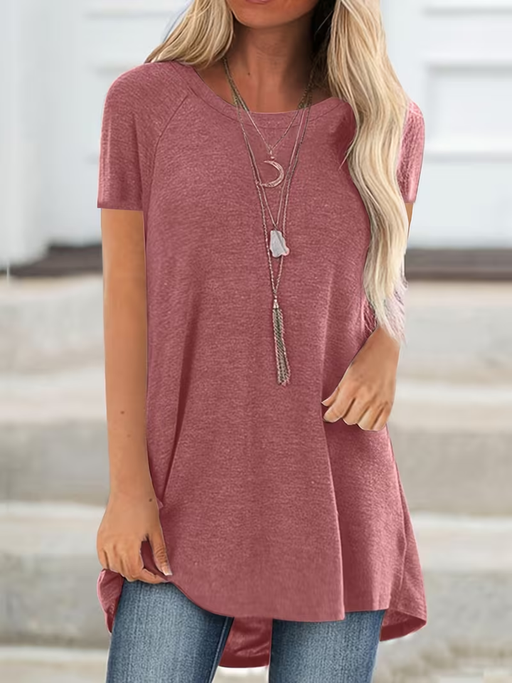 Women’s Loose Fit Long T-Shirt Casual Summer Comfort Top