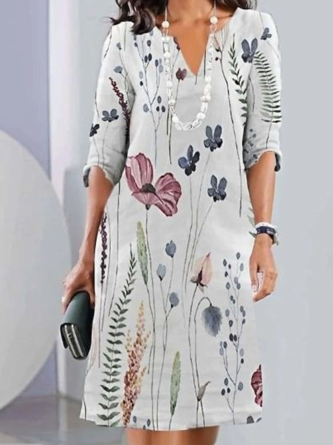 Floral Layered Dress for Women Summer Casual Outfit Wear