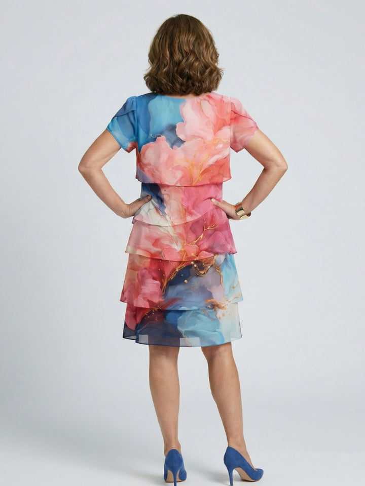 Casual Floral Dress Women Soft Lightweight Everyday Outfit