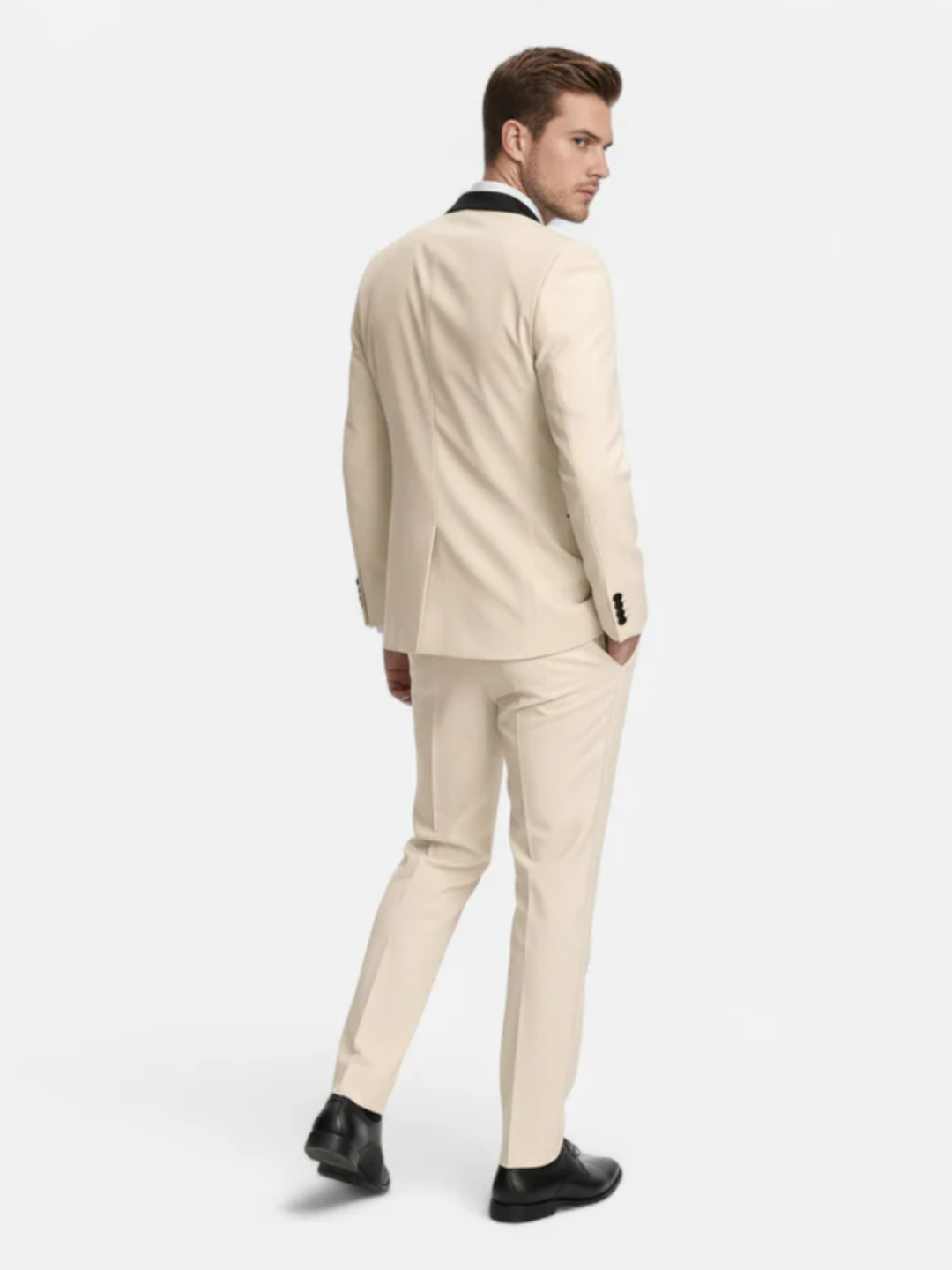 Men's slim fit tuxedo suit for wedding and formal events