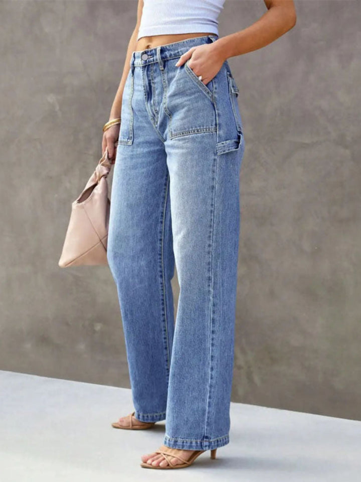 Jeans Women’s Comfortable Straight Fit Denim for Daily Wear