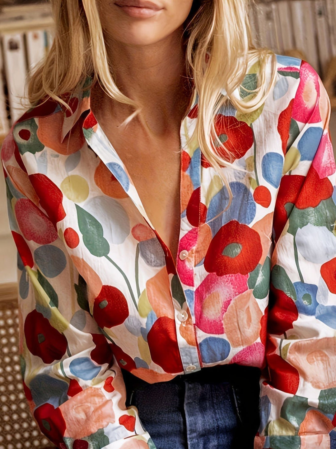 Women Casual Blouse for Everyday Wear and Relaxed Fit Style