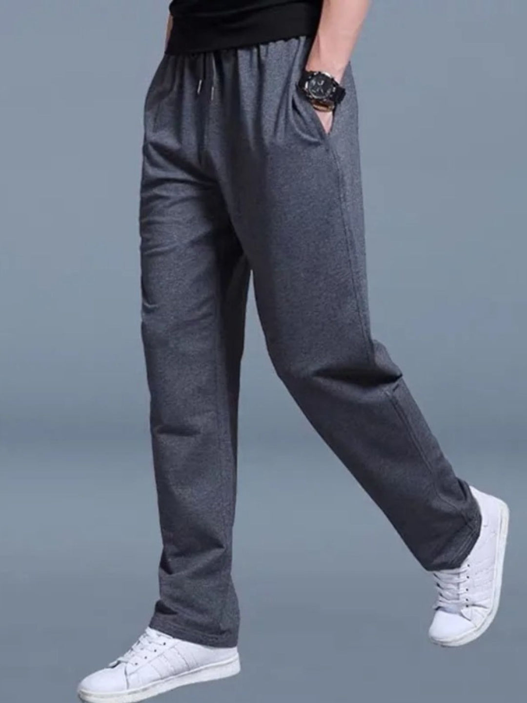 Jogger Pants Men Comfortable Cotton Pants for Daily Wear