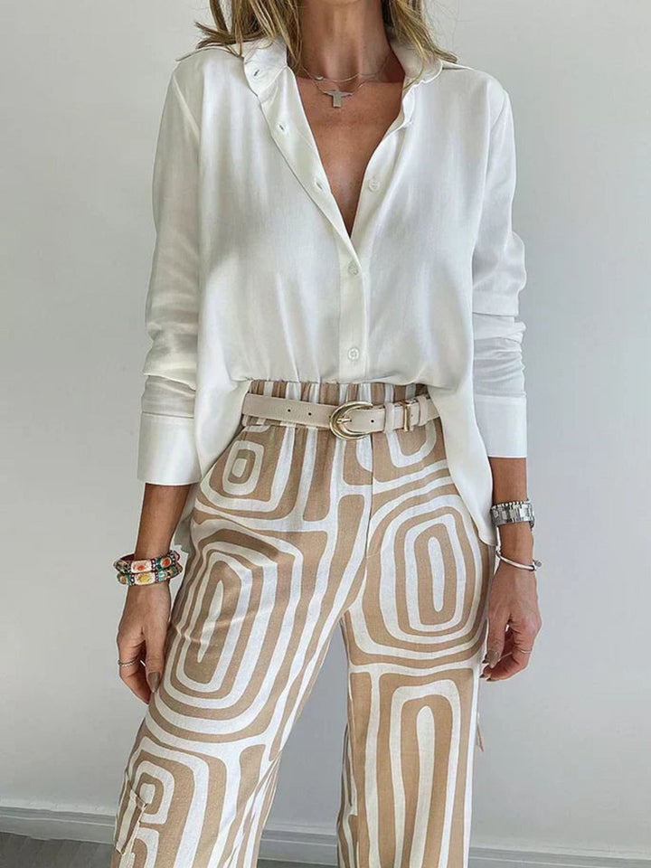 Stylish Two Piece Set Women Relaxed Fit Modern Daily Wear