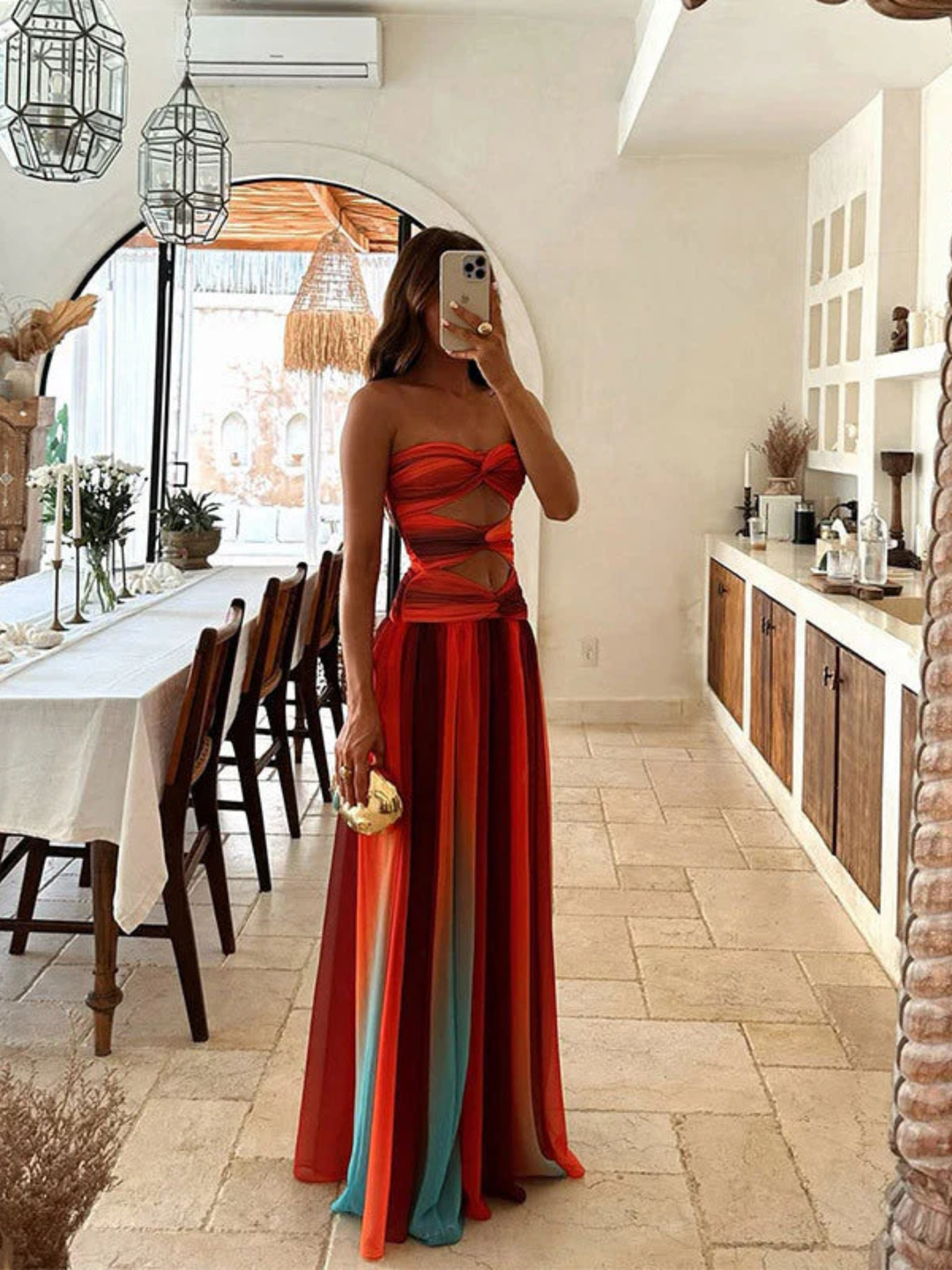 Women's Long Maxi Dress Lightweight Breathable Summer Event Dress