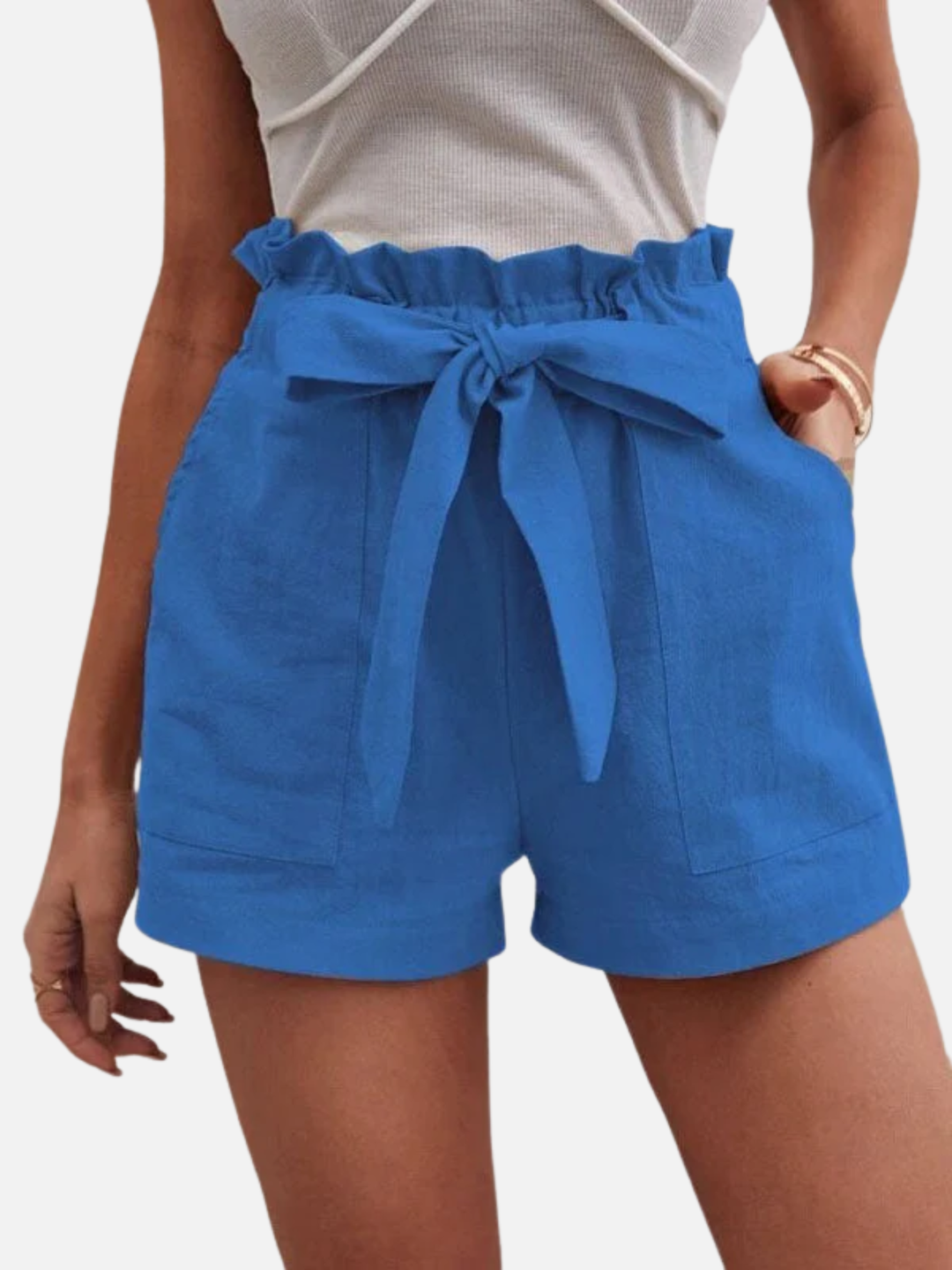 Women’s Lightweight Cotton Linen Shorts for Summer Casual Wear