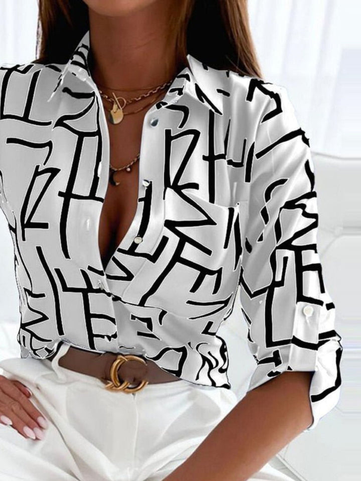 Blouse Timeless Button-Up Top for Casual or Office Wear