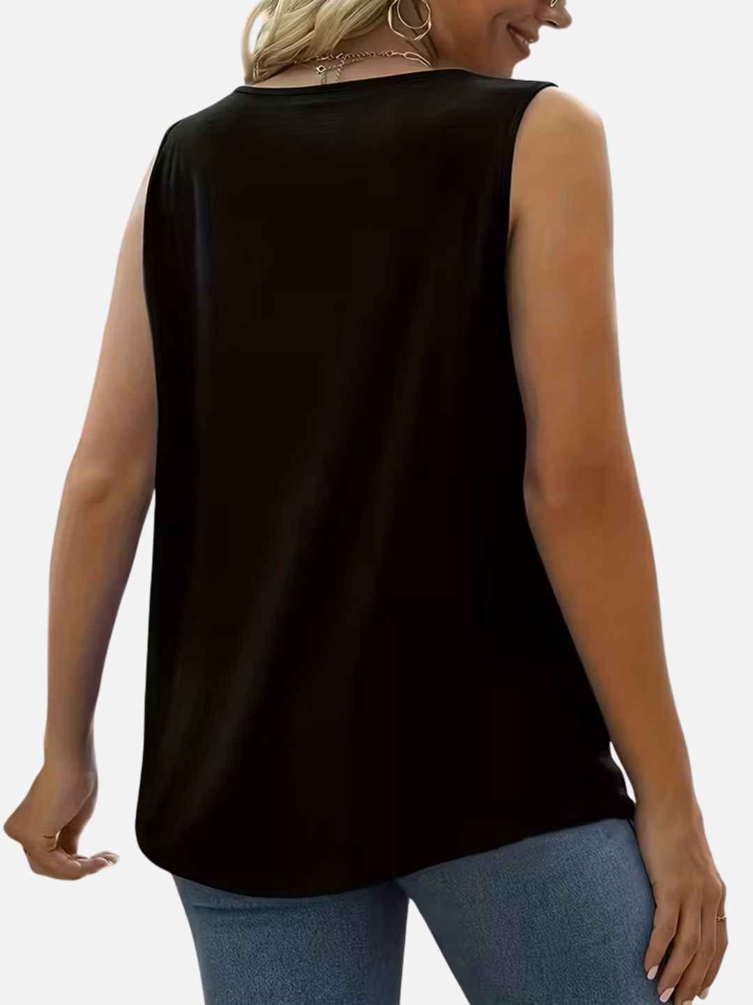 Women’s Sleeveless Shirt Lightweight Loose Fit Casual Summer Top