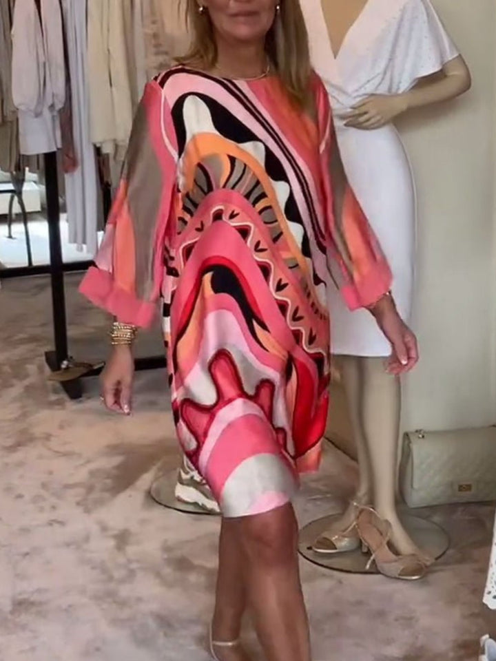 Elegant Midi Dress for Women Lightweight Summer Outfit