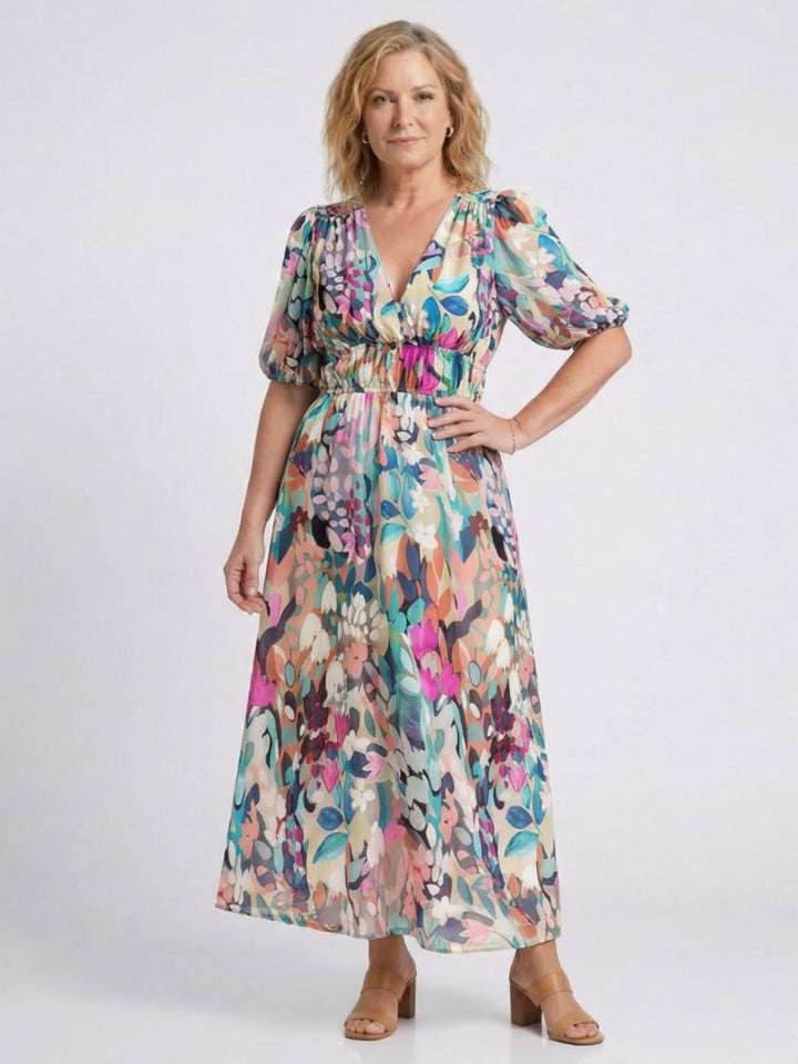 Midi Dress Women Soft Draped Casual Elegant Daily Wear