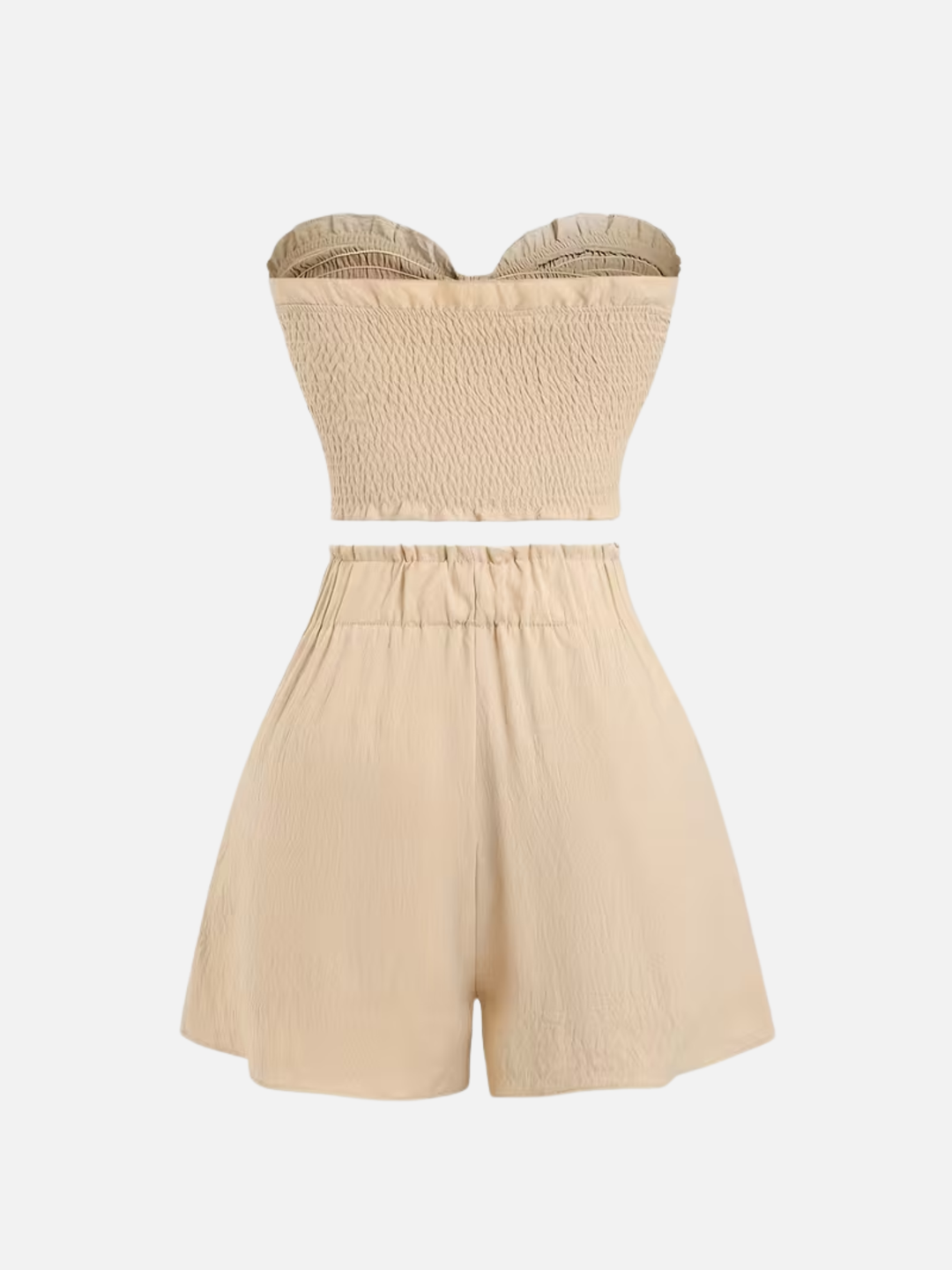 Women's 2-Piece Shorts Set Elastic Waist Beachwear Summer Set
