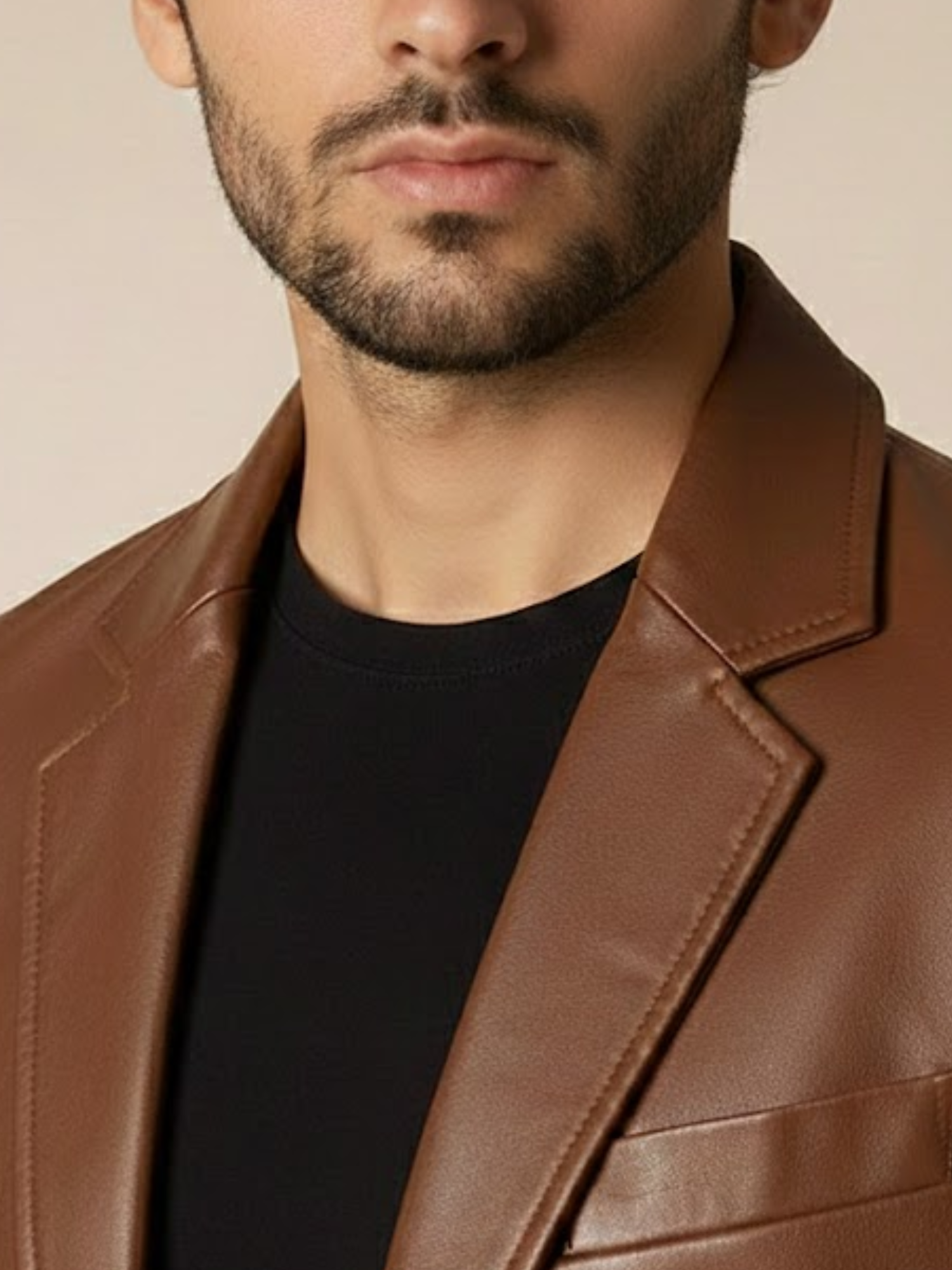 Aurevien | Men’s Leather Blazer Jacket – Refined Oxford Heritage