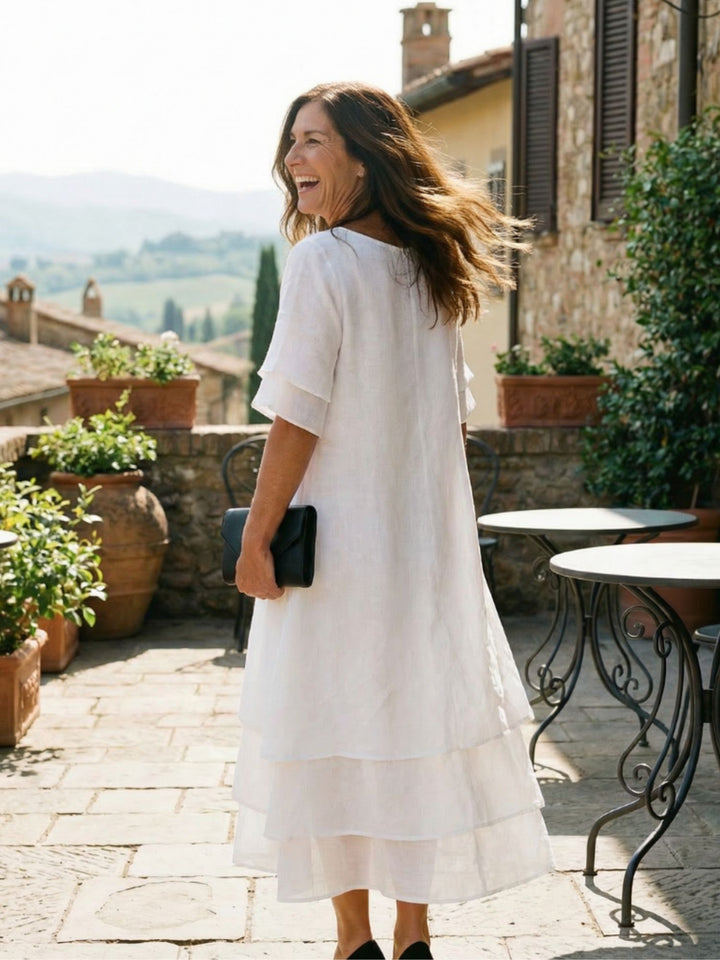 Women Soft Layered Dress Easy Wear Day to Evening Style