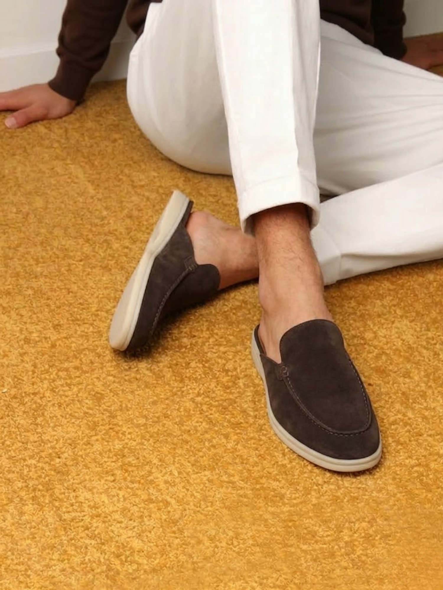 Men’s Slip-On Suede Mules – Premium Comfort Everyday Shoe