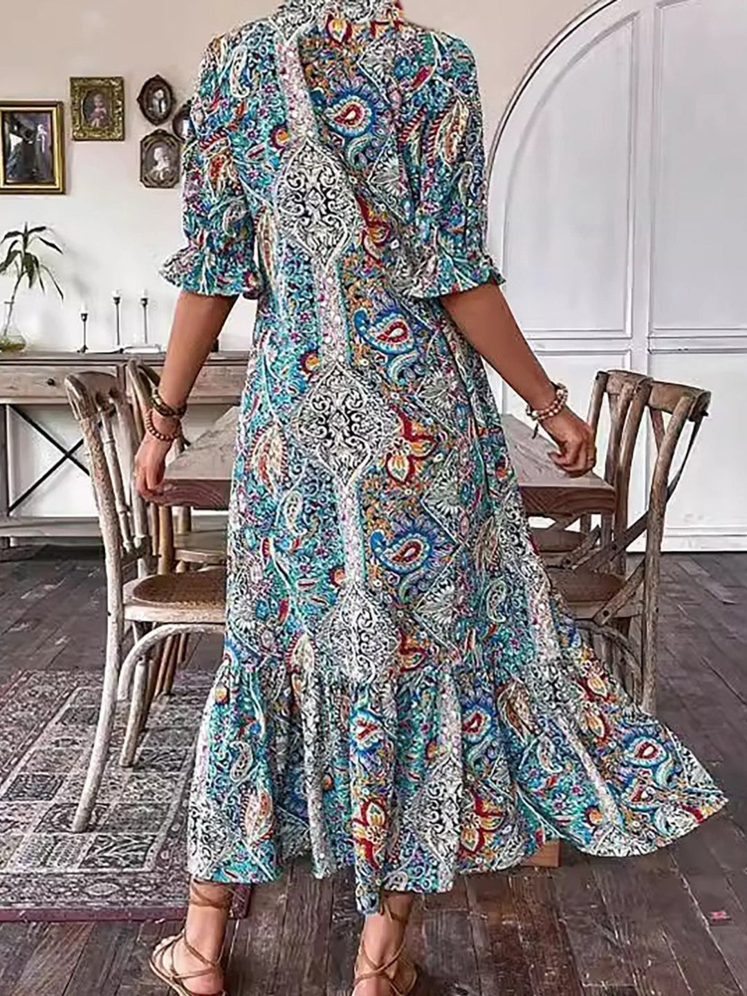 Women’s Boho Summer Dress Lightweight Flowy Casual Outfit