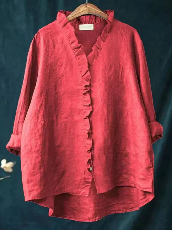Chiffon blouse women breathable everyday elegant shirt