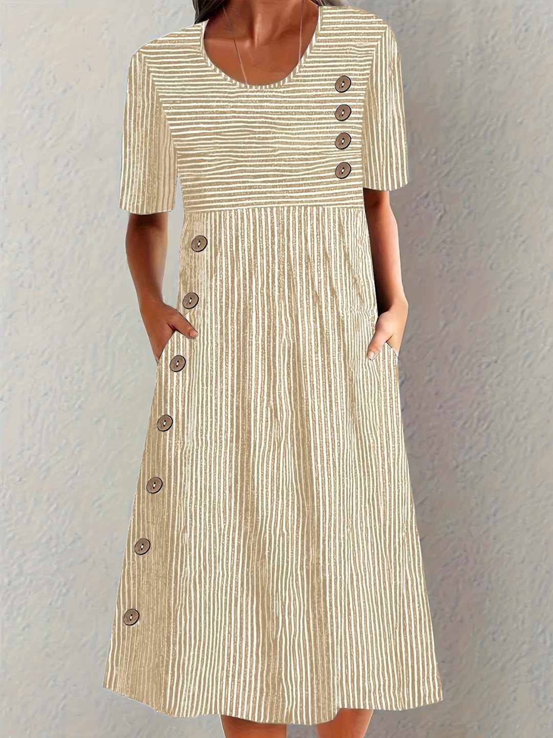 Dress Lightweight Cotton Dress for Warm Weather Everyday Wear