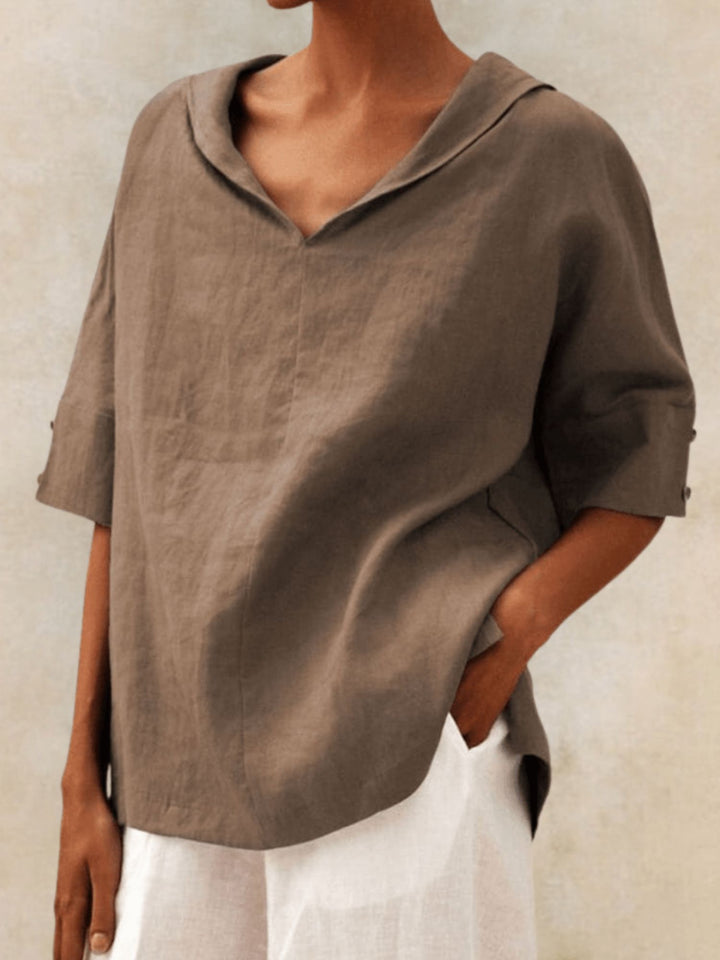 Women Loose Fit Cotton Shirt Comfortable Oversized Style for Daily Wear