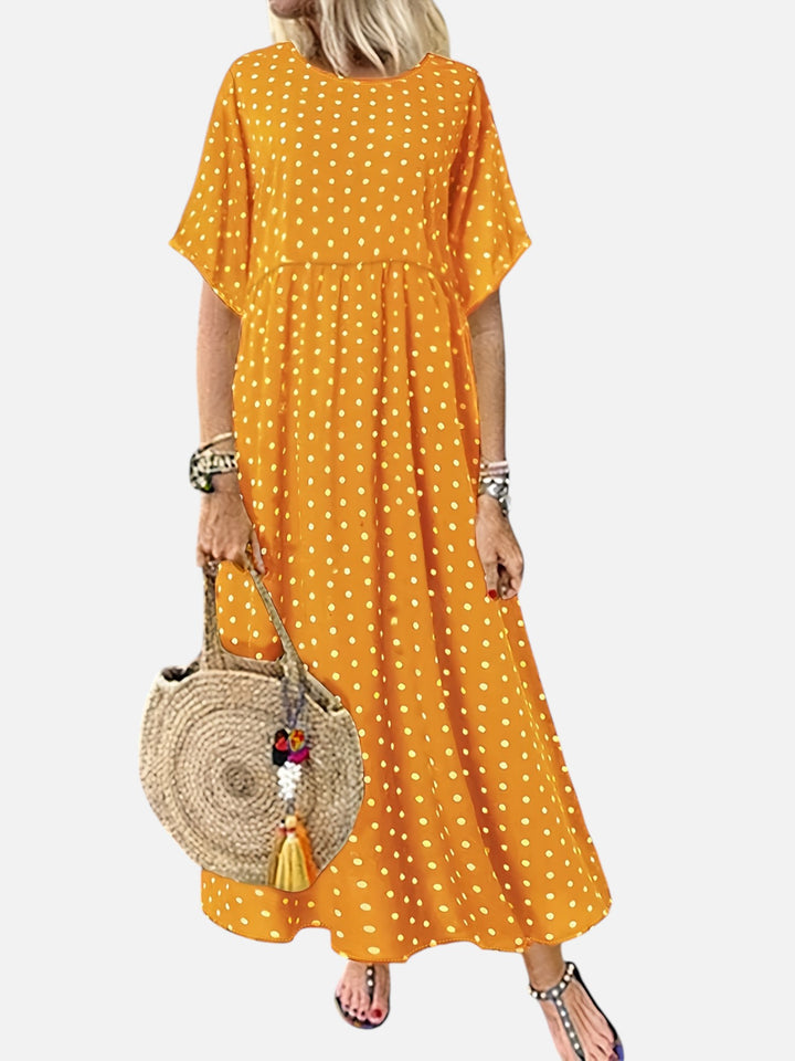 Women’s Polka Dot Maxi Dress Casual Loose Fit Summer Outfit