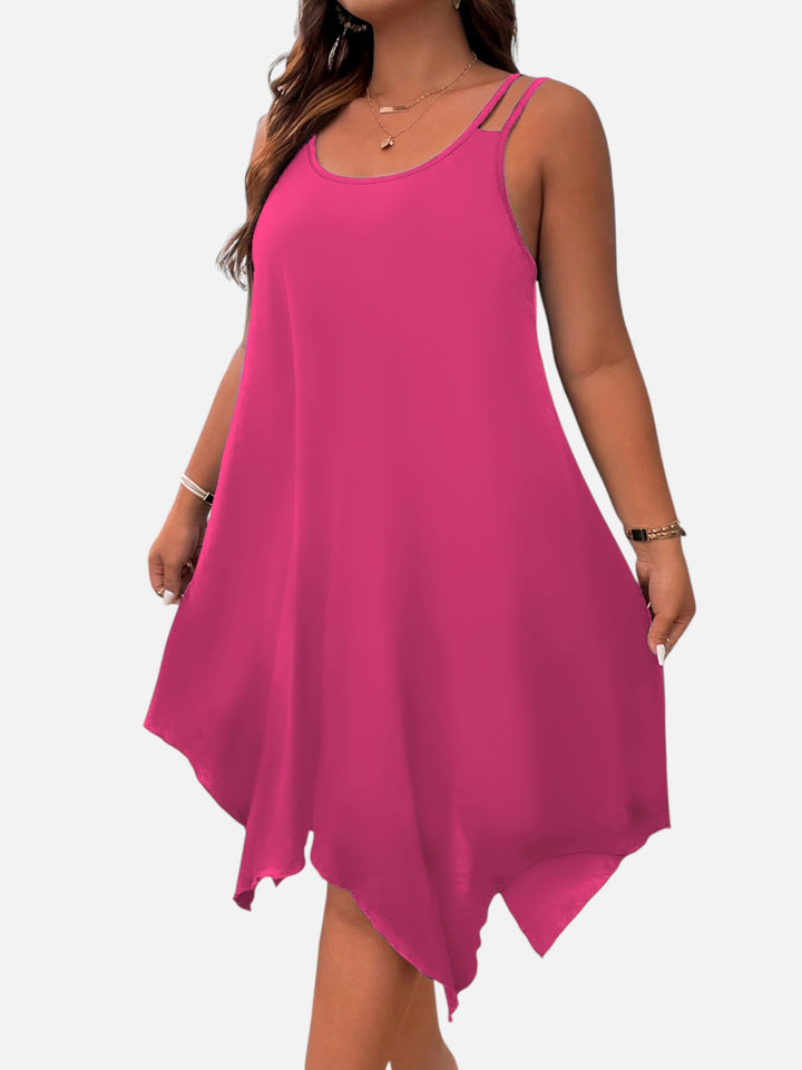 Plus Size Strapless Midi Dress for Wedding Guest Formal Events