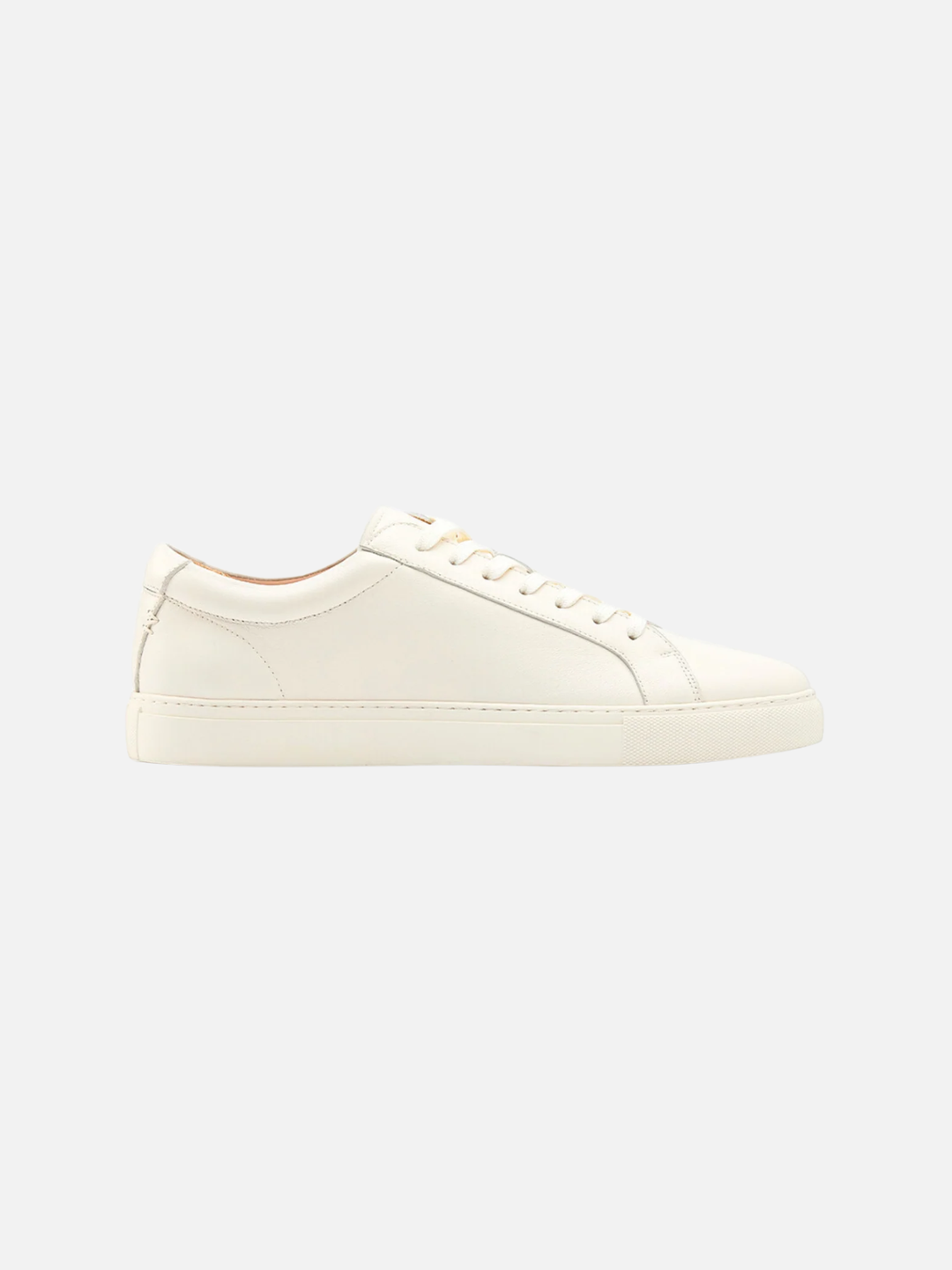 Men’s Ivory Leather Sneakers – Comfortable Everyday Luxury Shoes
